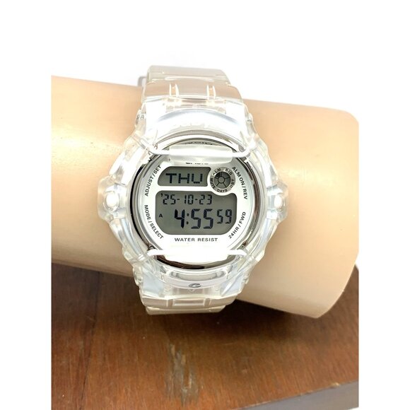 Casio Women's Watch Baby-G BG169R-7BM Quartz Digital Clear Resin Band 3252 38mm - Picture 11 of 14